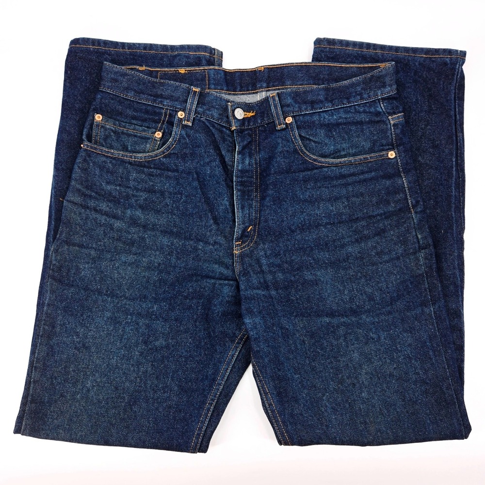 Levi's 517 Bootcut Jeans Dark Wash Indigo 2001 Vintage W34 L32 Denim